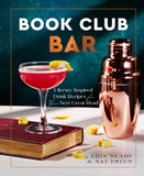 Book Club Bar book cover with cocktail and shaker on a dark background