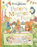 Book cover of 'Peter's Magnet Fun' featuring characters from 'The World of Peter Rabbit'.